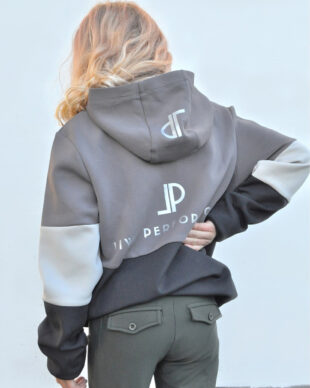 MYE HALFZIP HOODIE-GREY